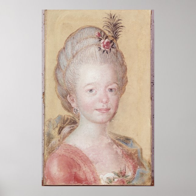 Póster Portrait of the daughter of Carl Linnaeus (Frente)