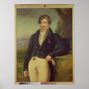 Póster Portrait of the French Zoologist