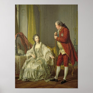 Póster Portrait of the Marquis de Marigny and his