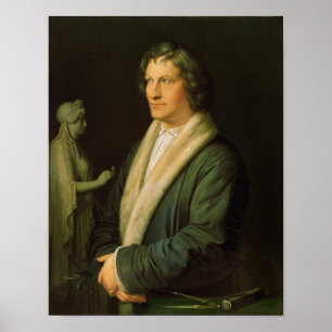 Póster Portrait of the sculptor Bertel Thorvaldsen