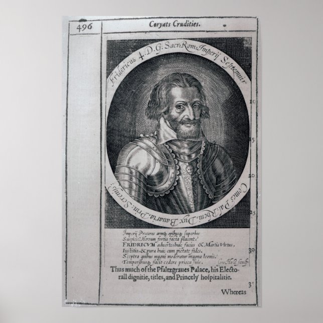 Póster Portrait of Thomas from 'Coryate's Crudities' (Frente)