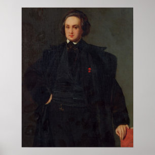 Póster Portrait of Victor Hugo , c.1833