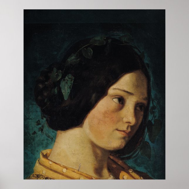 Póster Portrait of Zelie Courbet, c.1842 (Frente)