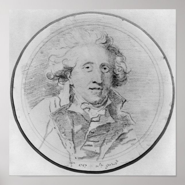 Póster Portrait presumed to be Jean-Honore Fragonard (Frente)