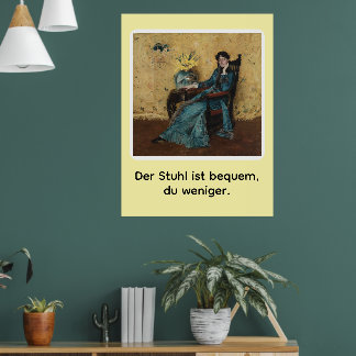 Póster Portrait von Dora Wheeler mit frechem Spruch