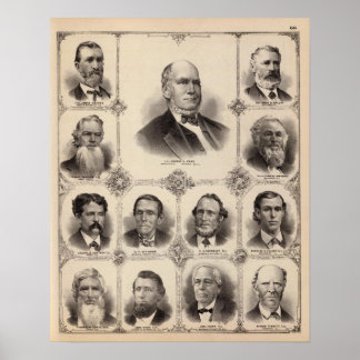 Póster Portraits of Illinois Thirteen