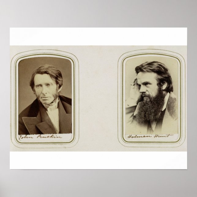 Póster Portraits of John Ruskin (1819-1900) and William H (Frente)