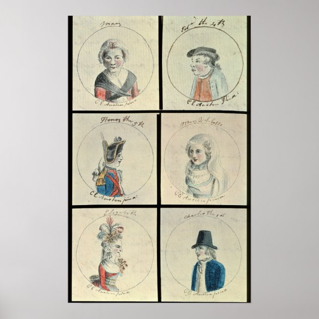 Póster Portraits of Mary I  Edward IV (Frente)