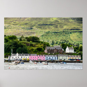 Póster Portree en la isla de Skye