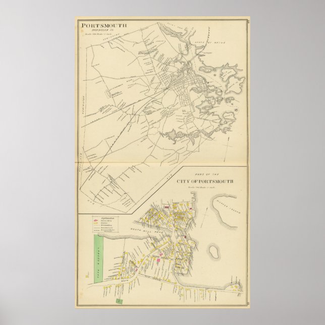 Póster Portsmouth, city of Portsmouth (Frente)