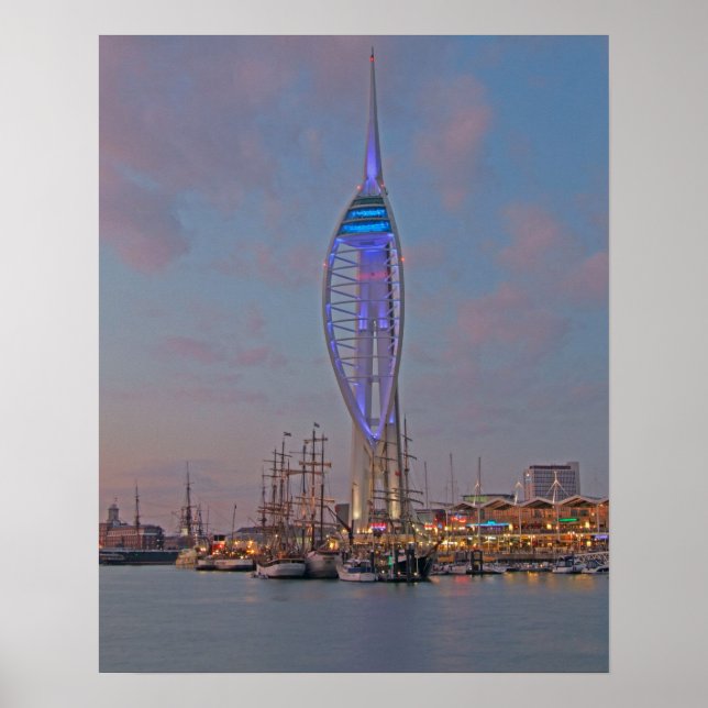 Póster Portsmouth, Hampshire, Inglaterra (Frente)