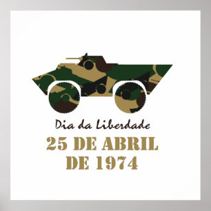 Póster Portugal, 25 de Abril - día de la libertad