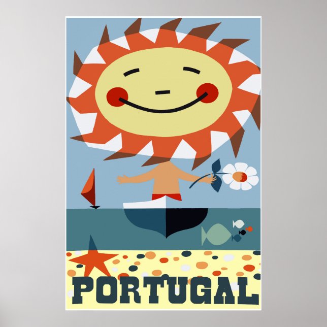 Póster Portugal, afiche de viajes (Frente)