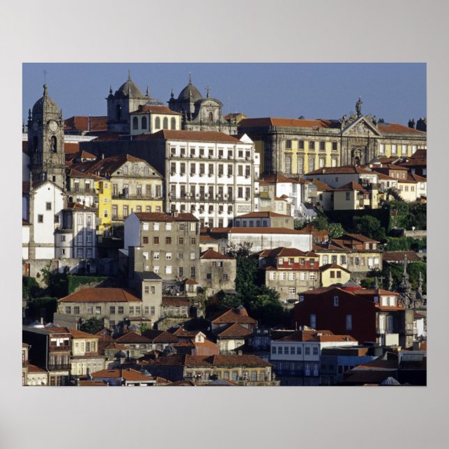 Póster Portugal, Oporto (Porto). Casas históricas (Frente)