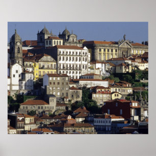 Póster Portugal, Oporto (Porto). Casas históricas y