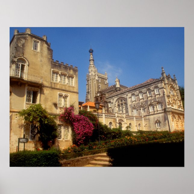 Póster Portugal, Palacio de Bussaco. (Frente)