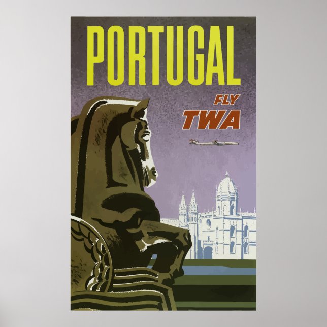 Póster Portugal - Poster de Viajes de la Viña (Frente)
