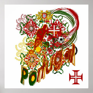 Póster Portugal - Selección Protuguesa Impressão