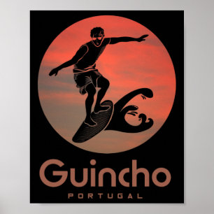 Póster Portugal Windsurf Vela Surfistas Praia Do Guin