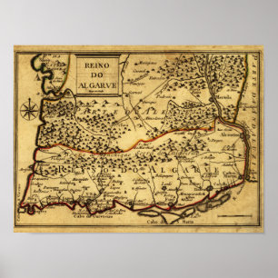 Póster PortugalPanoramic MapPortugal