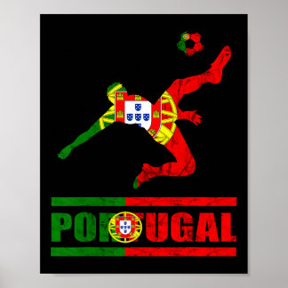 Póster Portuguese Flag Portugal Soccer Portuguese Pride P