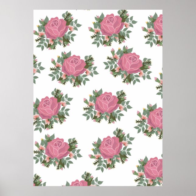 Póster Posada Rosa tradicional (Frente)