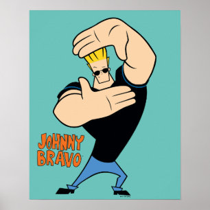 Póster Pose del marco de imagen de Johnny Bravo