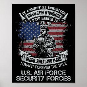 Póster Poseer Por Siempre El Título Fuerzas De Seguridad 