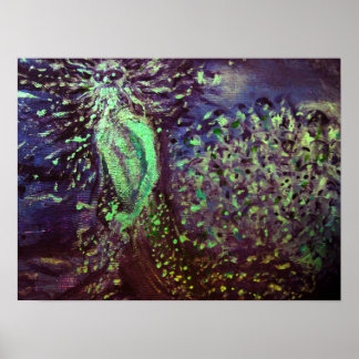 Póster Poseidon Bella Artes Pointillism Resumen Imprimir