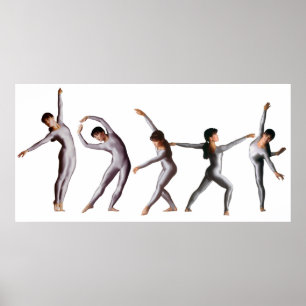 Póster Poses de bailarina