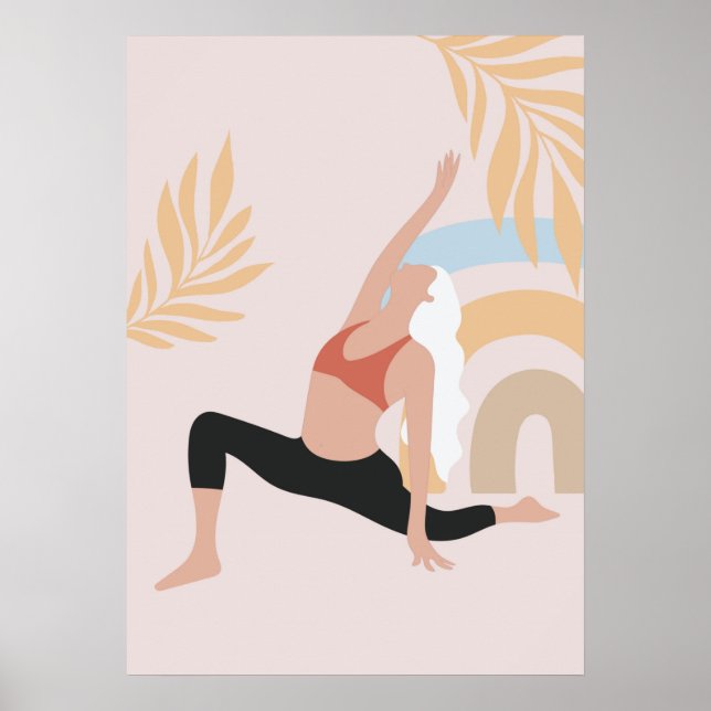 Póster poses de yoga (Frente)