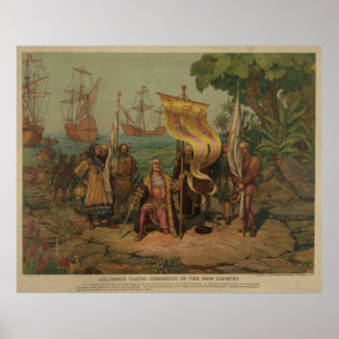 Póster Posesión que toma de Columbus [1893]