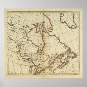 Póster Posesiones británicas en América del Norte