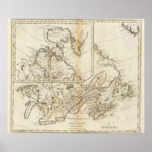 Póster Posesiones británicas en América del Norte 2