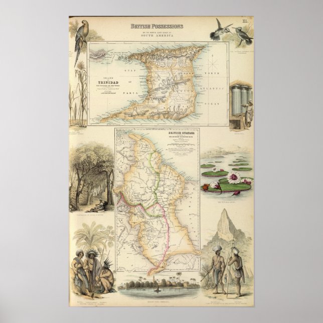 Póster Posesiones británicas en la costa noreste (Frente)