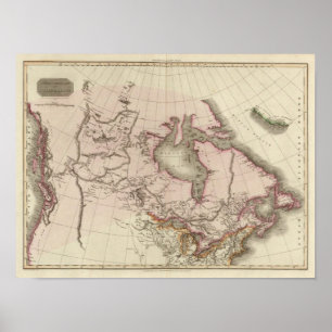 Póster Posesiones británicas en Norteamérica