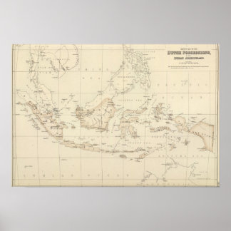 Póster Posesiones holandesas en el archipiélago indio