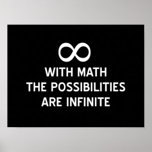 Póster Posibilidades matemáticas e infinitas