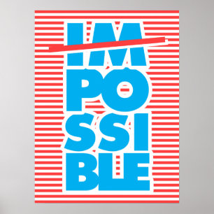 Póster Posible, imposible