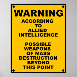 Póster Posible signo de advertencia de ADM ~ parodia