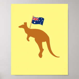 Póster posición vertical de kangaroo australia