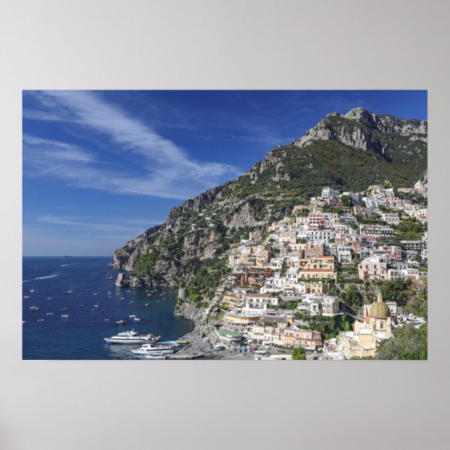 Póster Positano a orillas del mar (Frente)