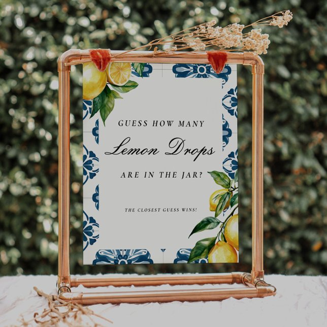 Póster Positano adivina cuántos Rótulos de ducha de limón (Subido por el creador)