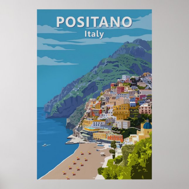 Póster Positano, Italy (Frente)