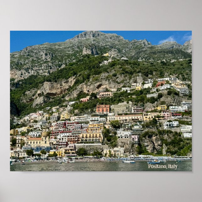 Póster Positano, Poster de Diseño de Italia (Frente)