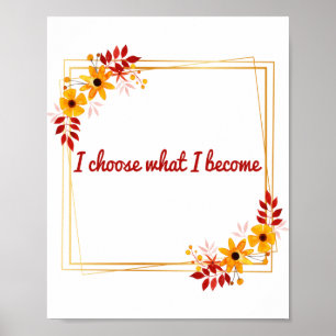 Póster positive affirmations for motivation