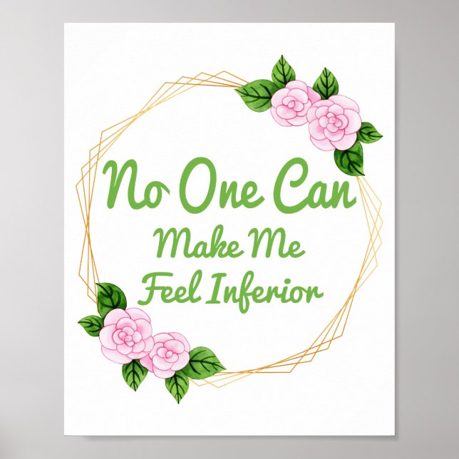 Póster positive affirmations for self care (Frente)