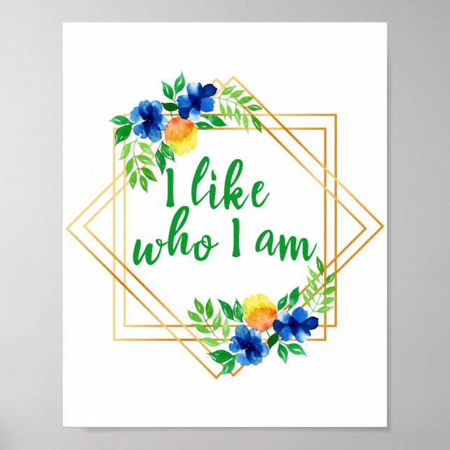 Póster positive affirmations for success and self love (Frente)