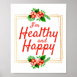 Póster positive affirmations quotes for work and life