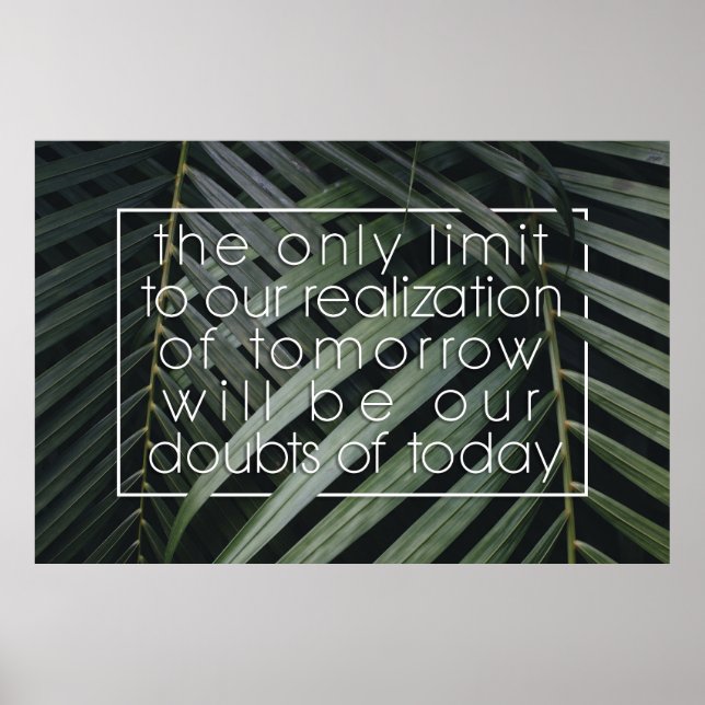 Póster Positive Affirming Future Quote Wall Print (Frente)